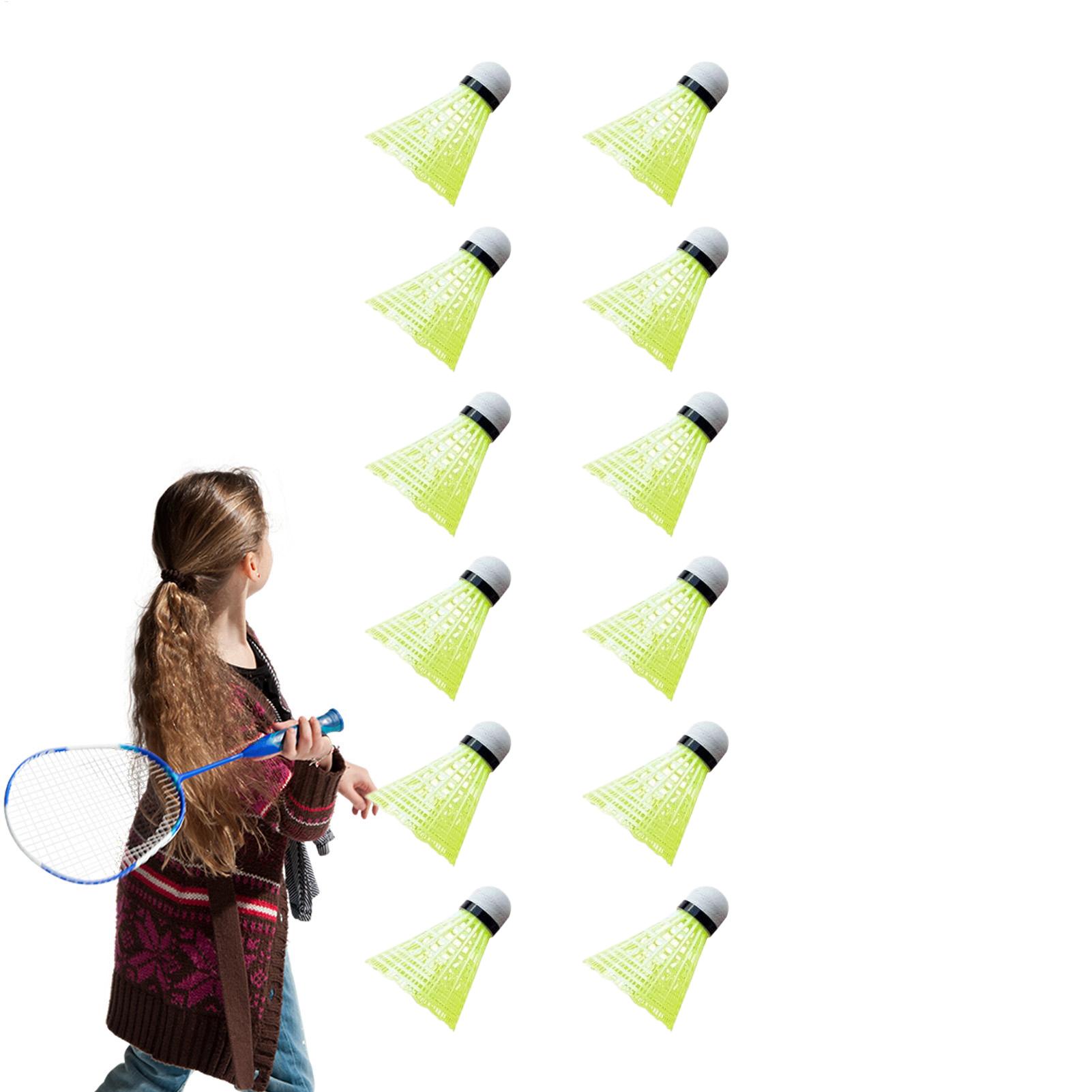 Nylon Shuttlecock 12 - Badminton Shuttlecocks 12 Pieces Wind Resistant
