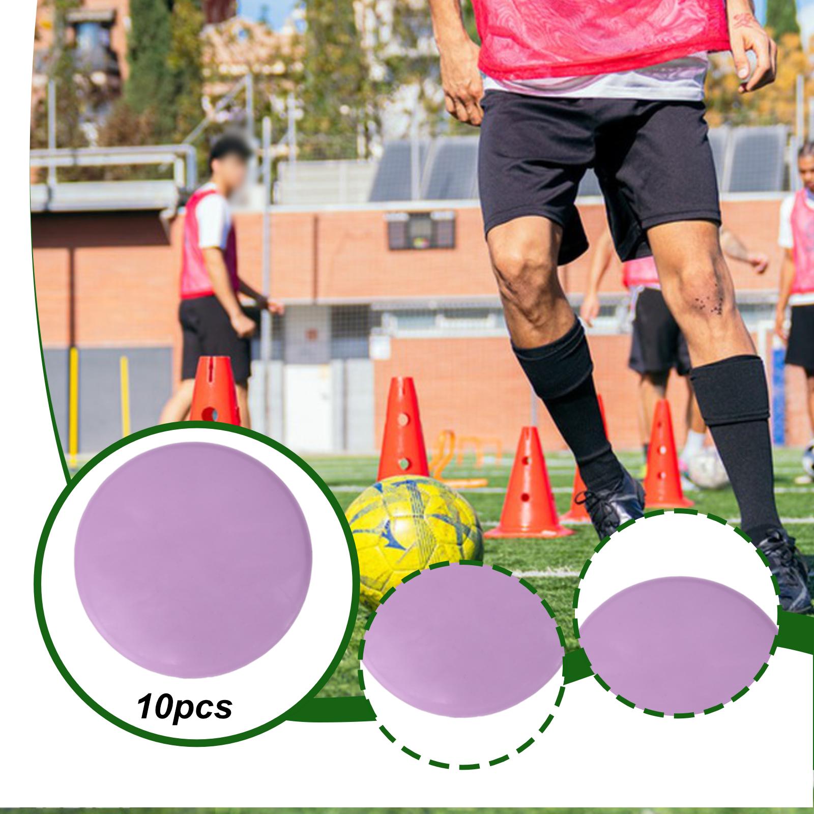 Court Marker Cone - Portable Flat Soccer Cones TPE Material