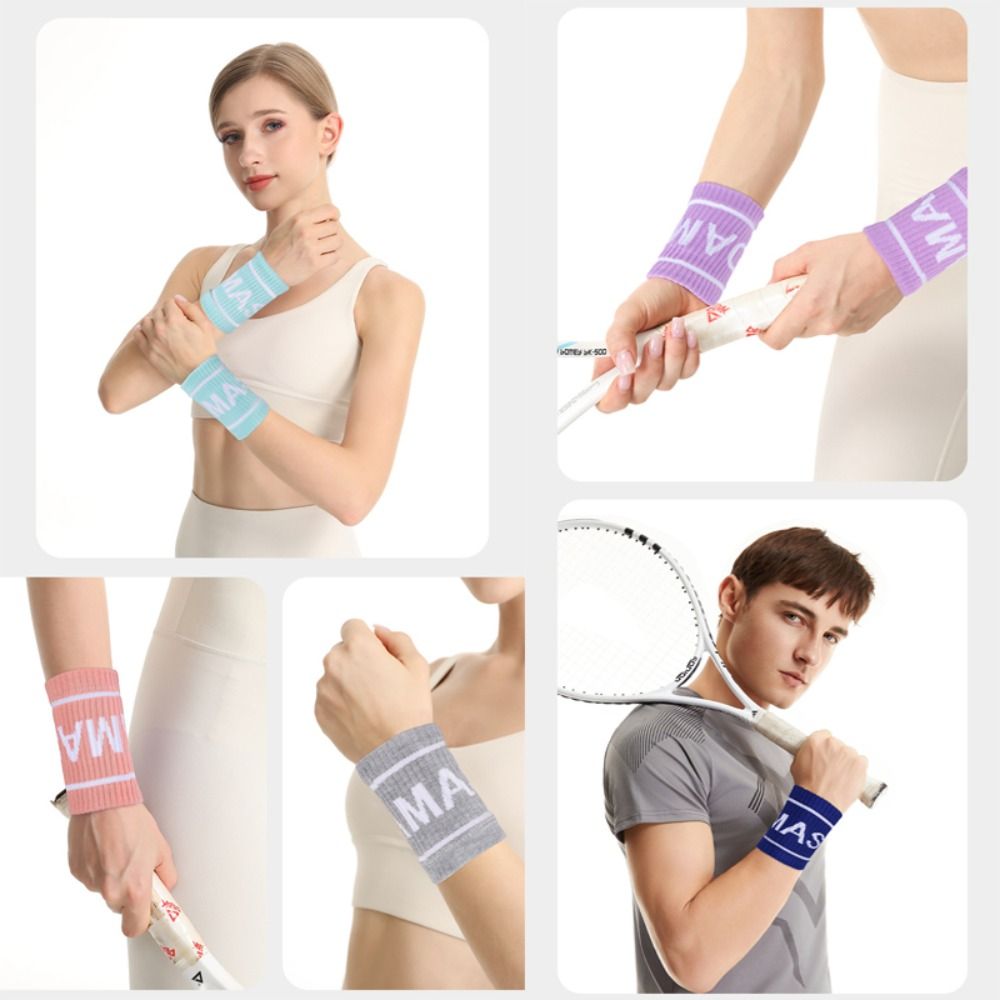 Wristband Pair Sweat - 1 Pair Elastic Breathable Sport Wristband