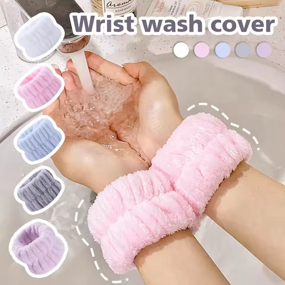 Wristband Pair Sweat - Fashion 2pcs One Pair Wash Face
