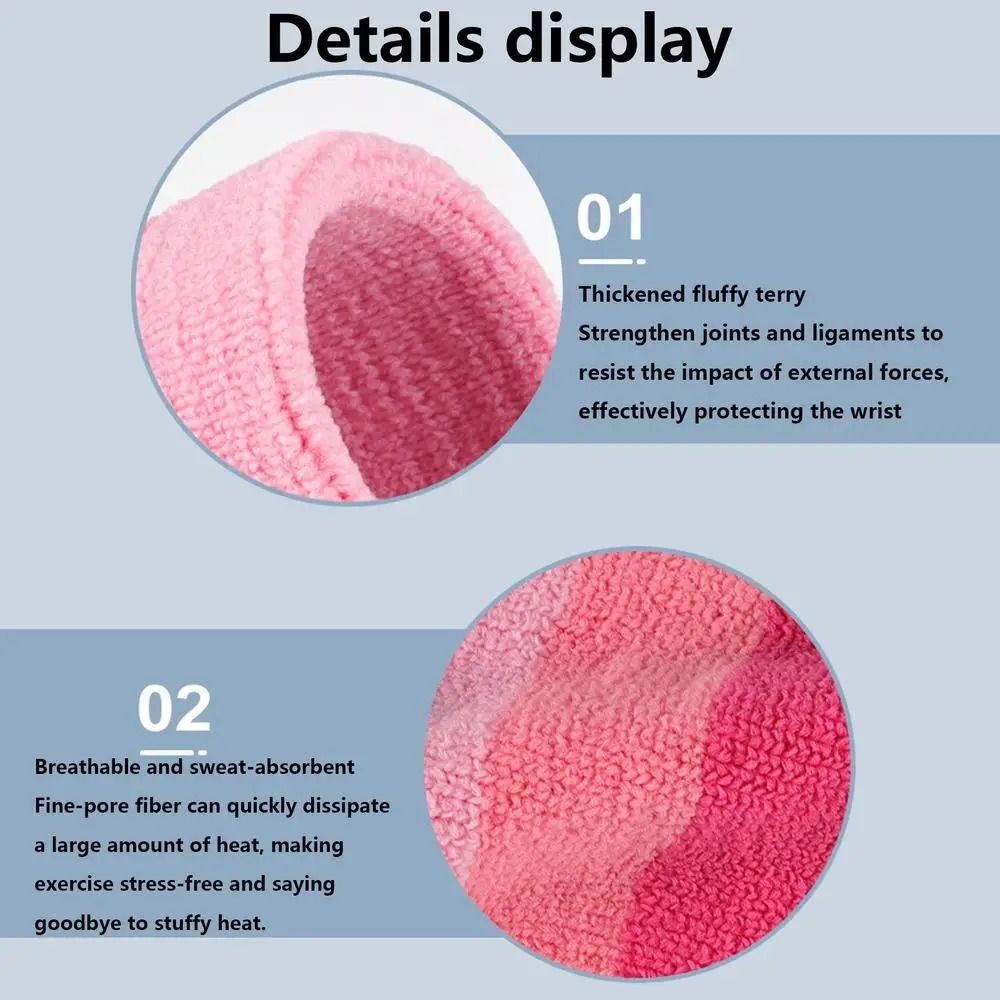 2pcs/pair Colorful Tennis Wris - огляд і ціна Wristband Pair Sweat
