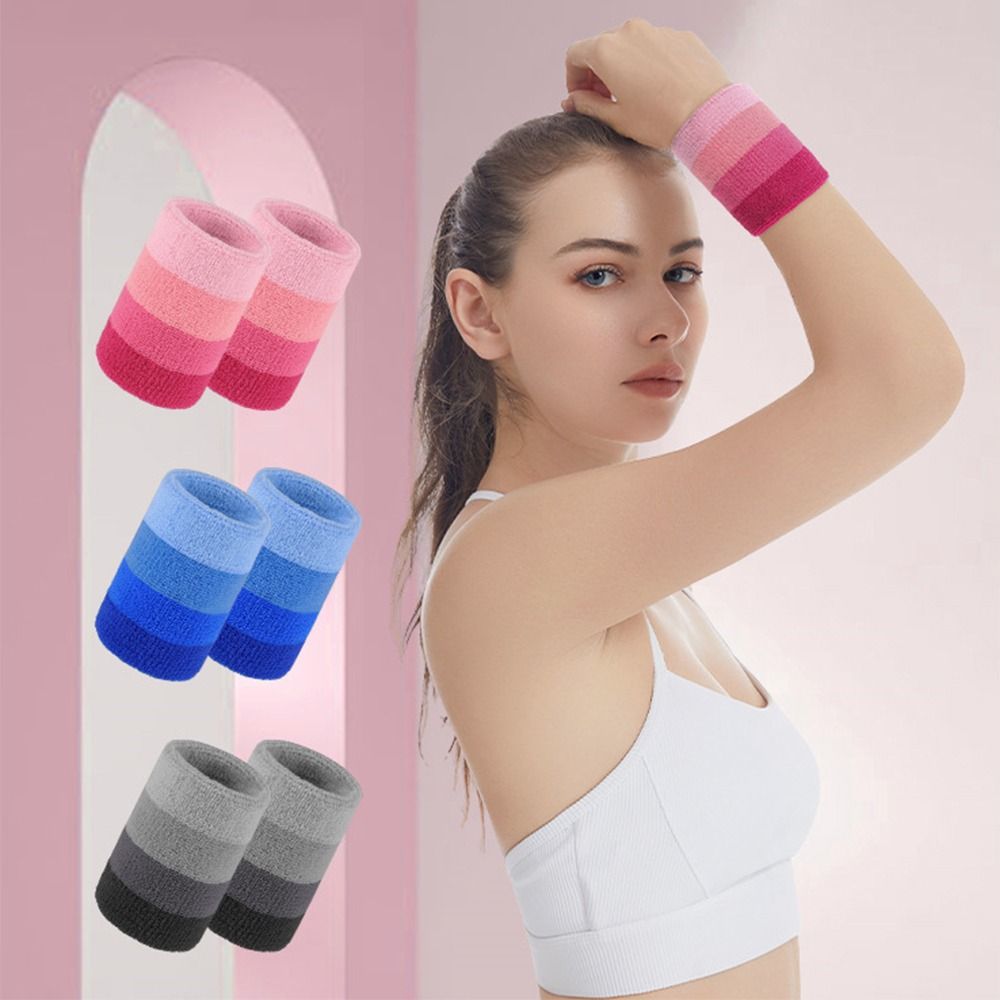 2pcs/pair Colorful Tennis Wris - огляд і ціна Wristband Pair Sweat