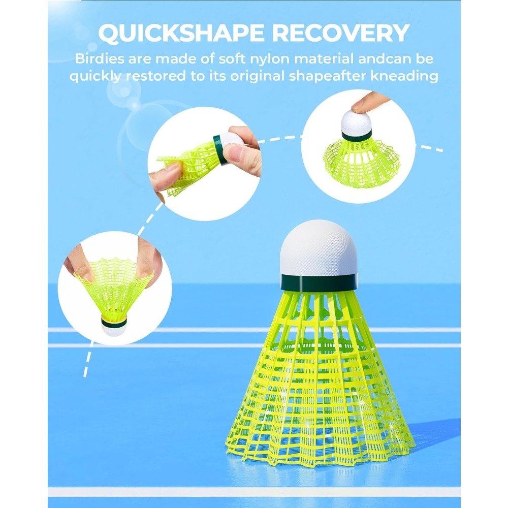 12/24 Pack Badminton Birdies N - огляд і ціна Nylon Shuttlecock 12
