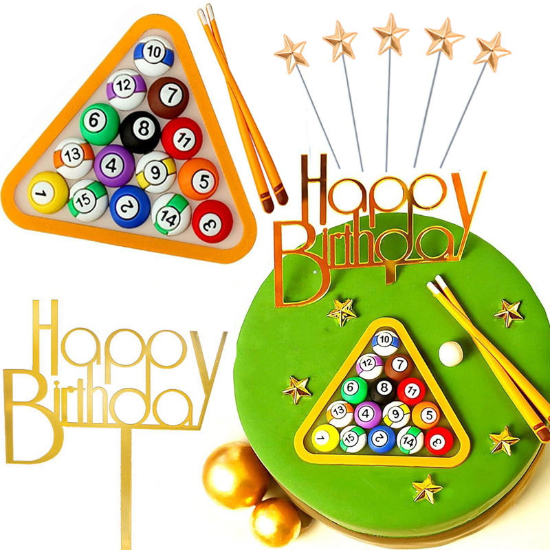 Billiard Ball Cake Decoration  - огляд і ціна Badminton Kids