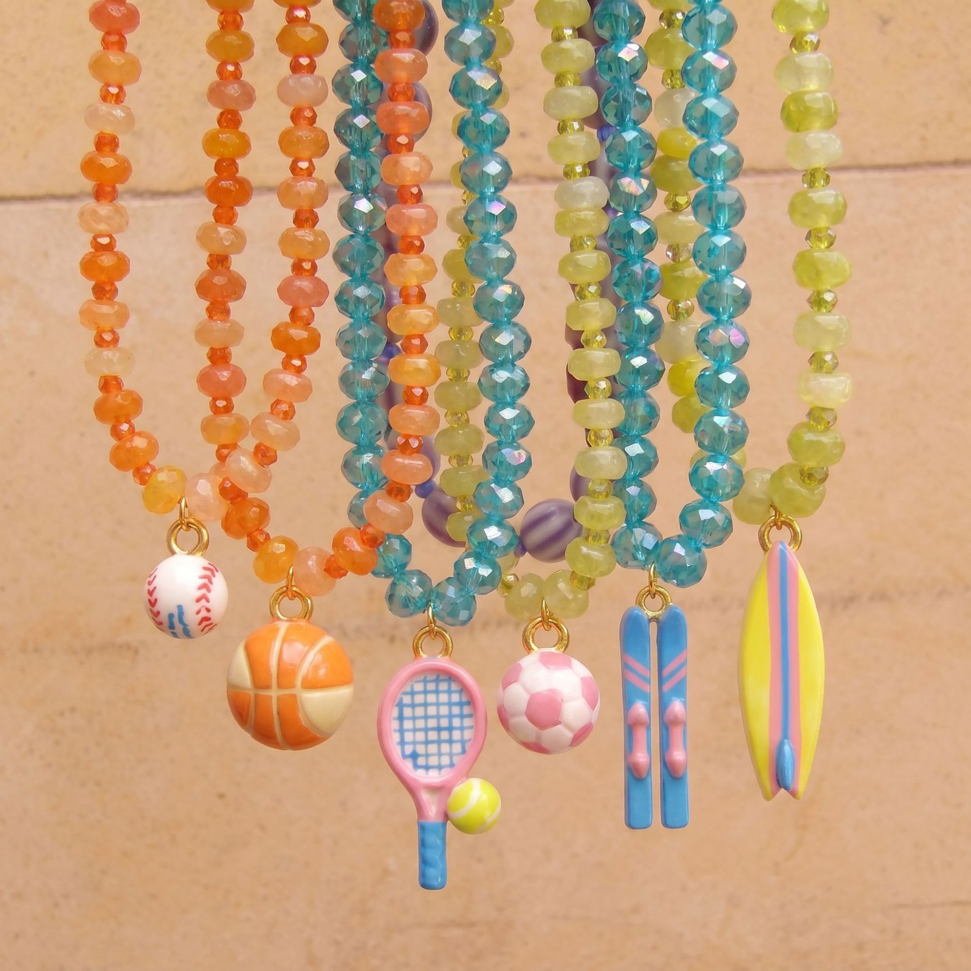 5Pcs Sport Ball Charms Basebal - огляд і ціна Badminton Png